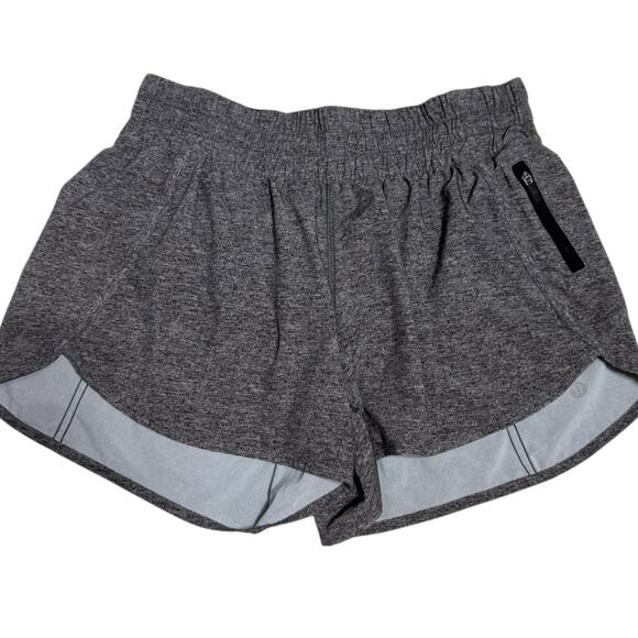 Lululemon Tracker Short V *4" Fractal Alpine White Black / Black Size 10 - Picture 5 of 5